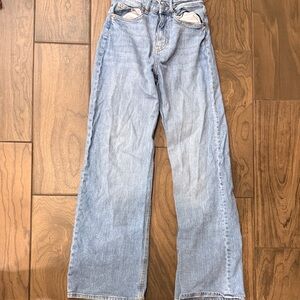 H&M Light Blue Wide-Leg Jeans